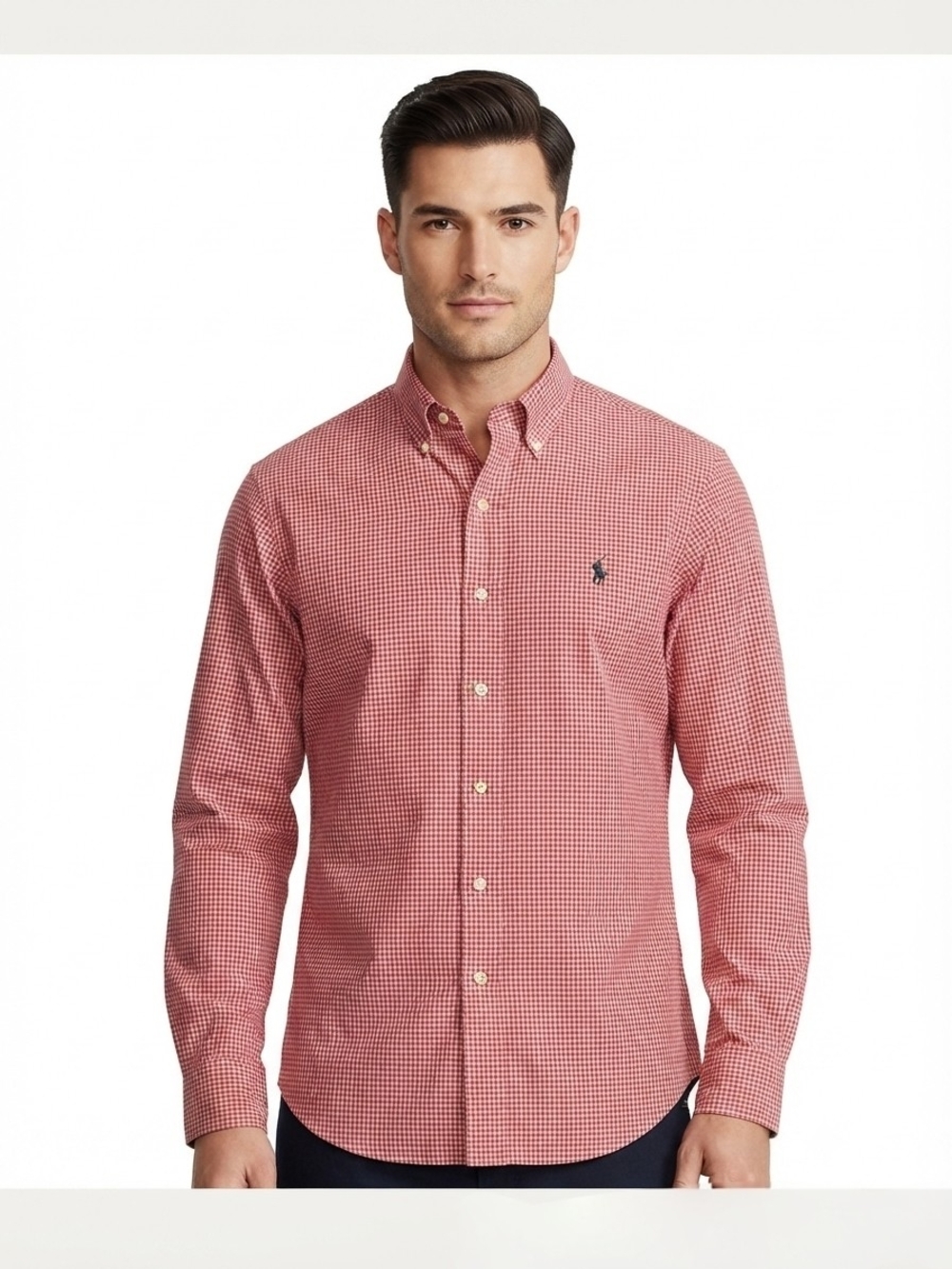 Ralph Lauren - Red Gingham Long-Sleeve Button-Down Shirt